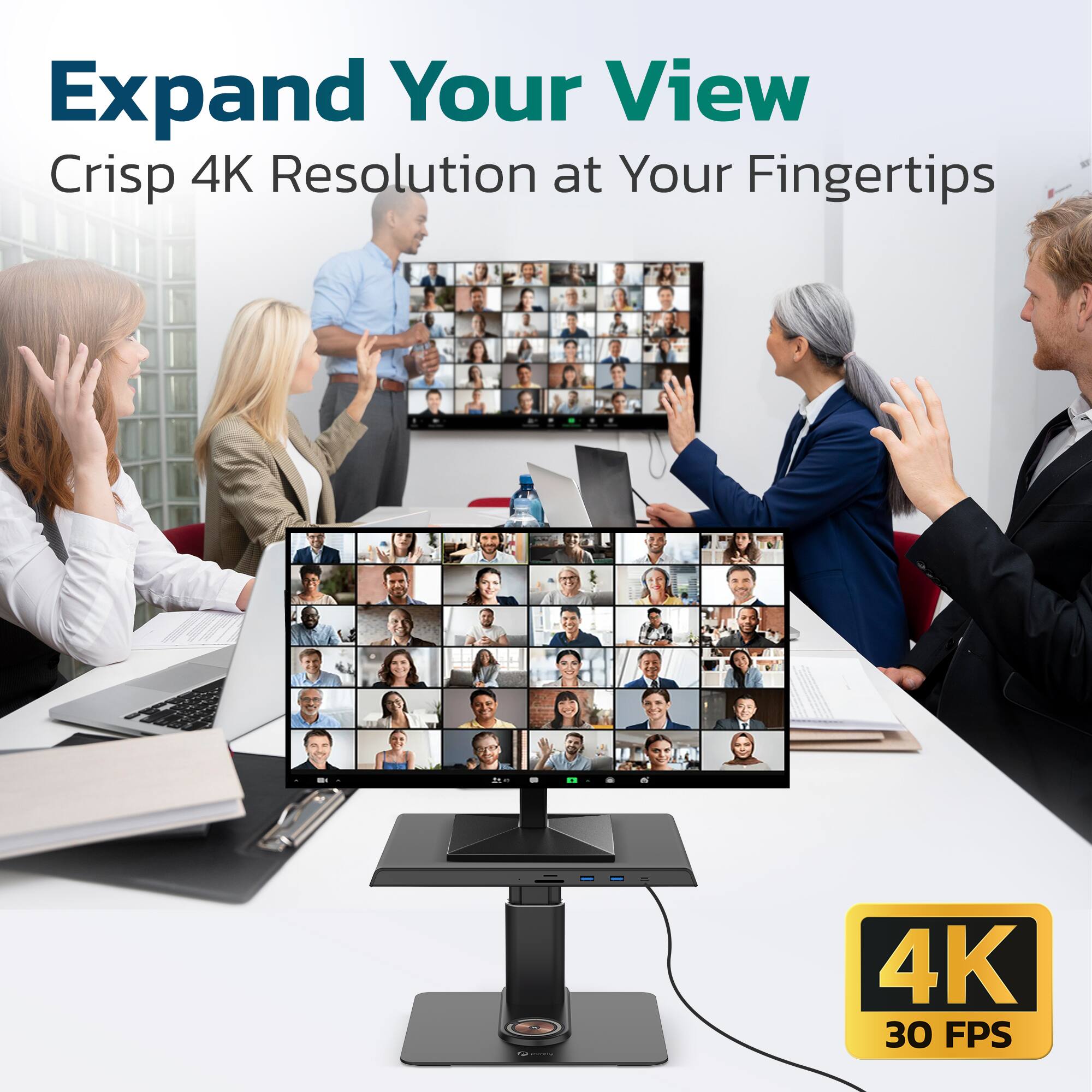 Expand Your View  
Crisp 4K Resolution at Your Fingertips  
4K 30 FPS