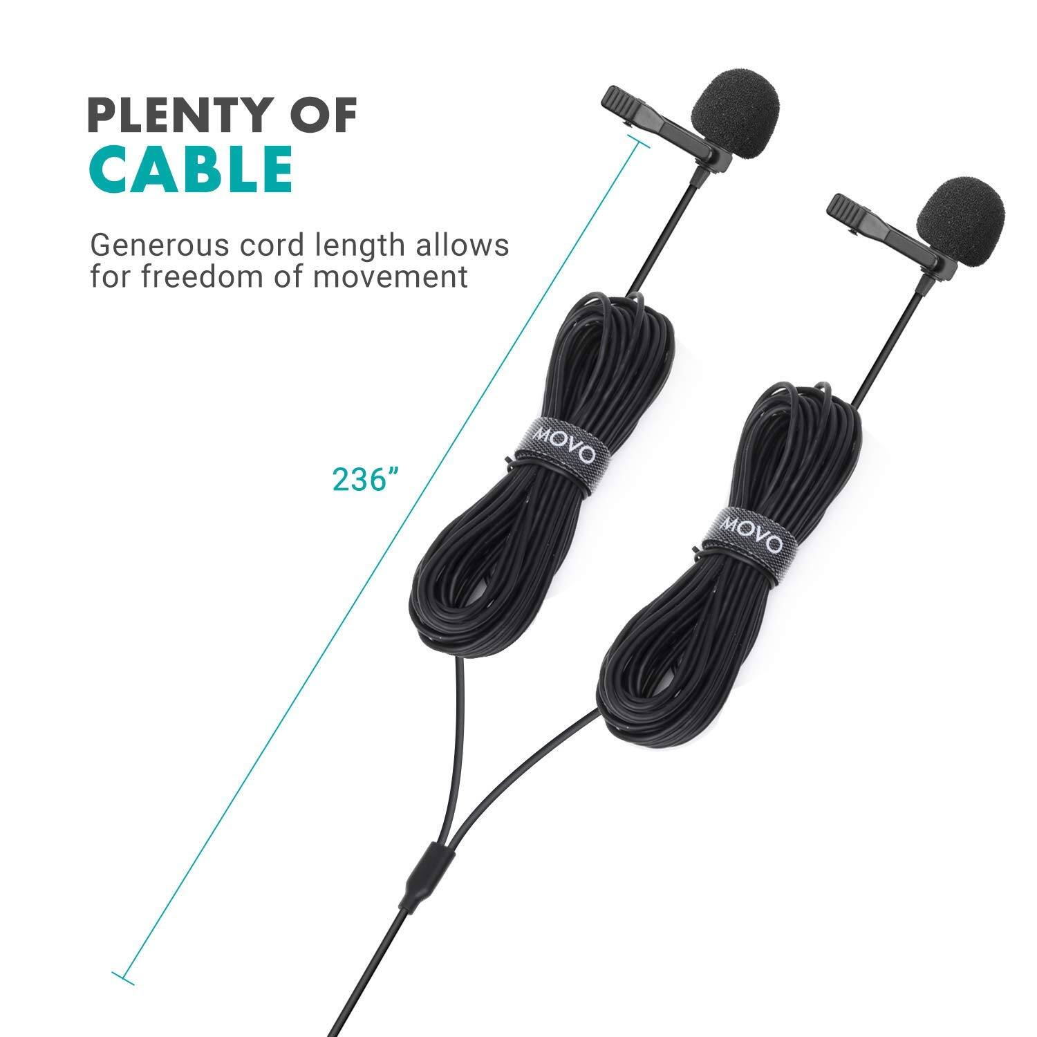 PL plenty of cable  
Generous cord length allows for freedom of movement  
236"  
MOVO MOVO