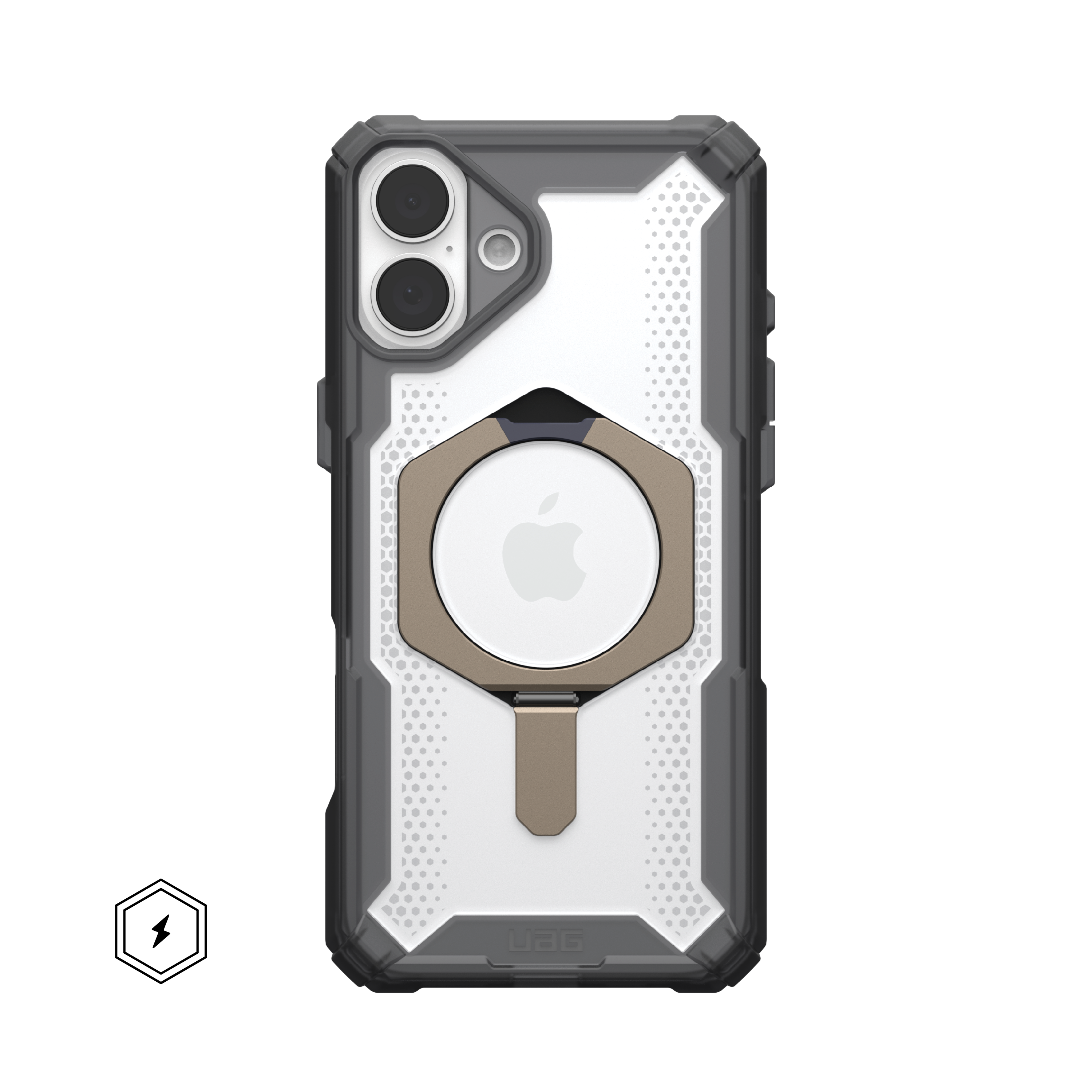 UAG - Plasma XTE Series Case with Magsafe for Apple iPhone 16 Plus - Ash/Titanium - Front_Zoom