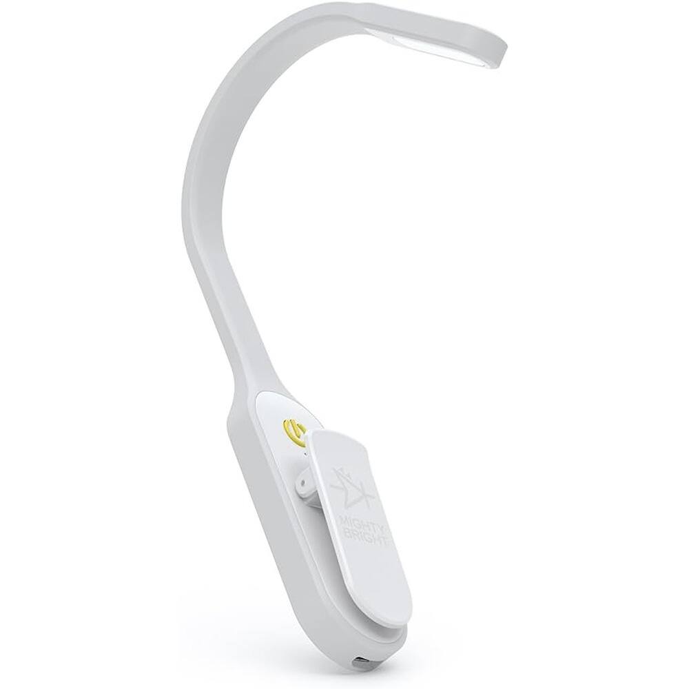 Schertz - Mighty Bright Clip-On Book Light – Rechargeable, Warm LED, White