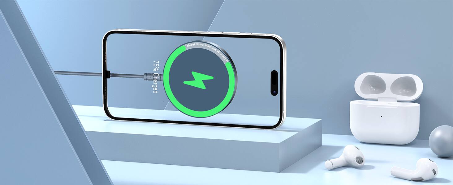 75% Charged  
Model Name: 5 Magnetic Wireless O