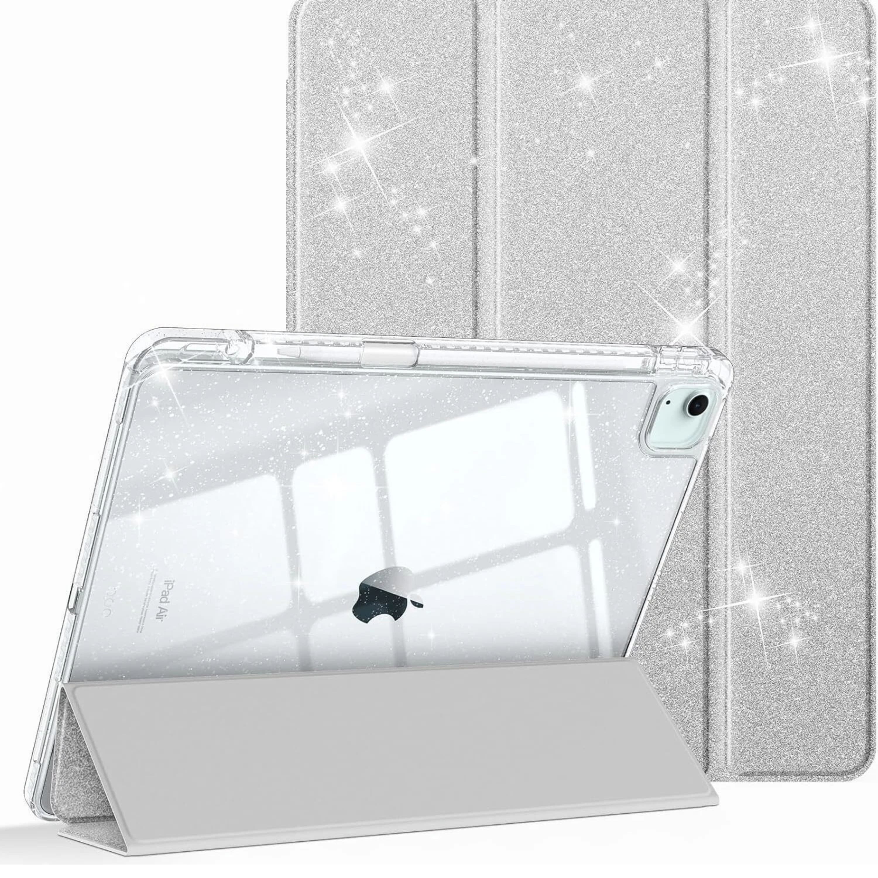 Kitcheniva - Transparent Back Case For iPad Air 13 Inch M3 M2 Slim Design - Silver