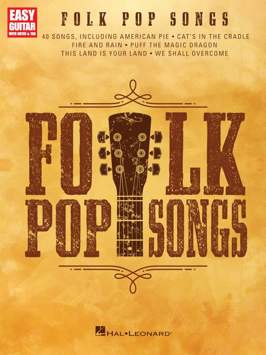 Hal Leonard - Folk Pop Songs Easy Guitar Songbook Guitar TAB Sheet Music Collection 40 Songs Softcover 128 Pages price history on PriceWatchPro