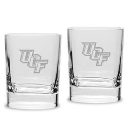 Jardine - UCF Knights 2-Piece 11.75oz. Square Double Old Fashioned Glass Set - Multicolor