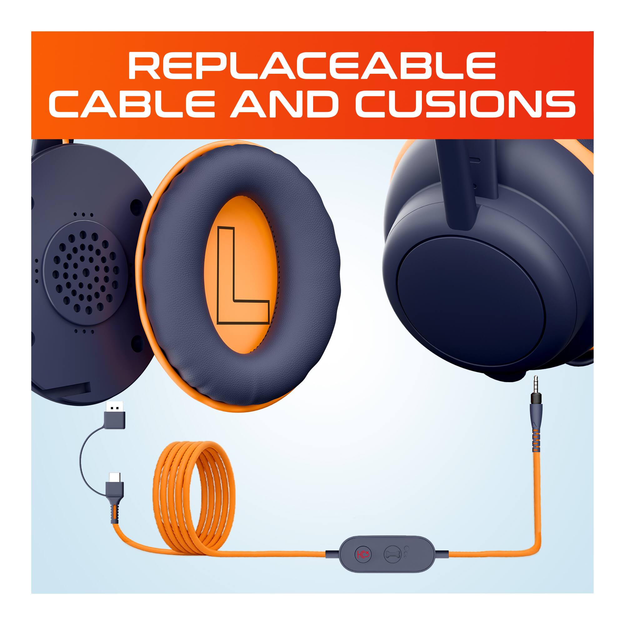 REPLACEABLE CABLE AND CUSHIONS