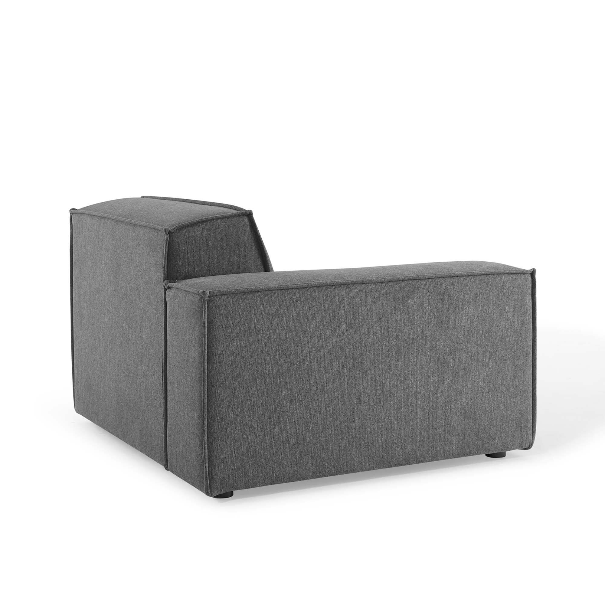 Back. Modway - Restore Left-Arm Sectional Sofa Chair by Modway - Gray.