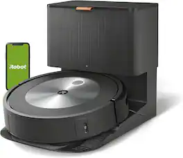 iRobot - Roomba j6+ Self-Emptying Robot Vacuum – Identifies and Avoids Pet Waste & Cords, Empties Itself Up to 60 Days - Black