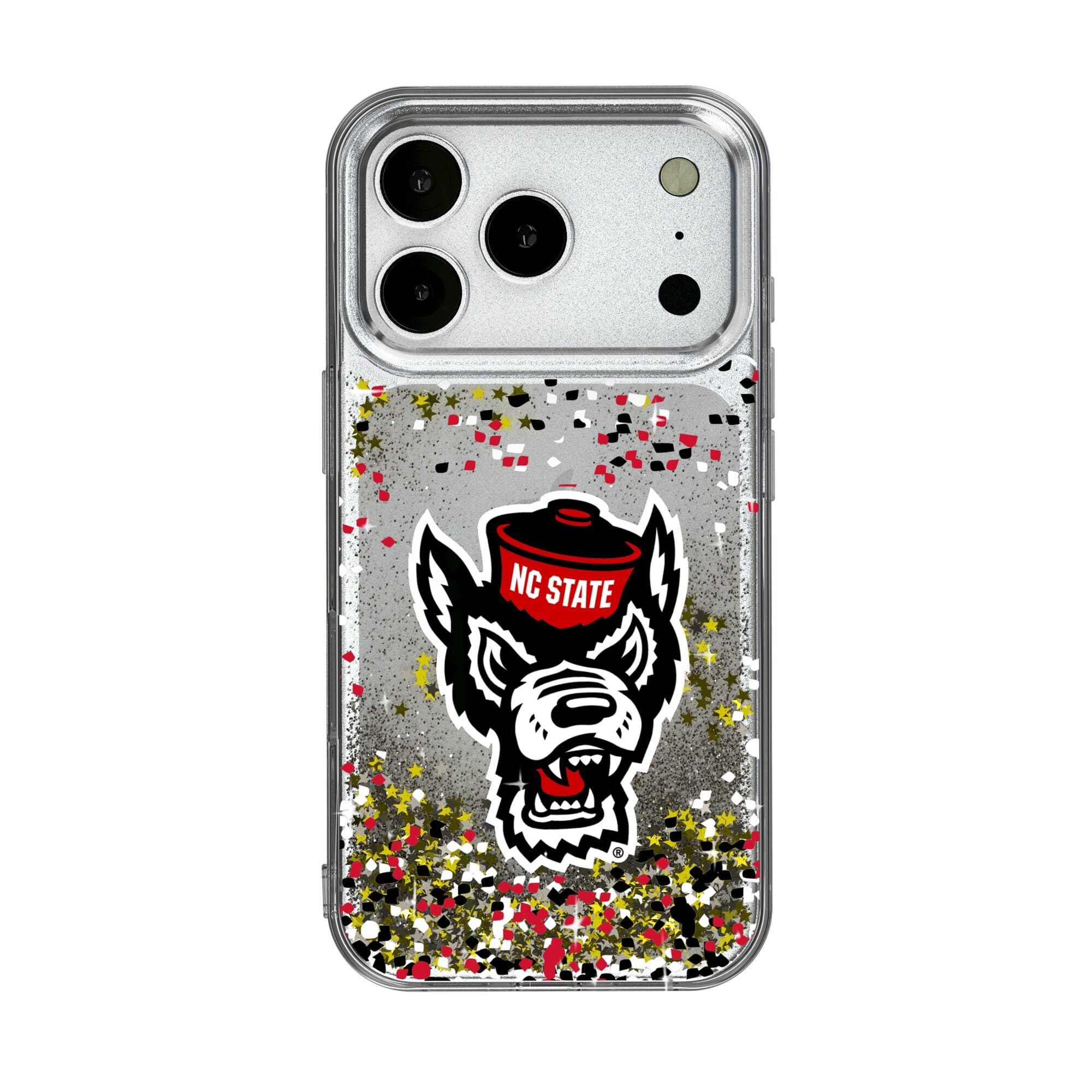 Keyscaper - NCAA - NC State Wolfpack iPhone Glitter Case with Confetti Design - 17 - Multicolor price history on PriceWatchPro