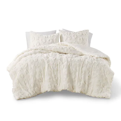 Front. Gracie Mills - Gracie Mills Colton Comforter Set - Off-White.