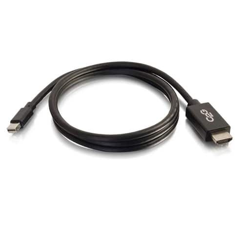 C2G - 757120544210 54421 6-feet (1.8m) Mini DisplayPort to HDMI Adapter Cable - 1080p at 60Hz - 1x Mini DisplayPort Ma - Black