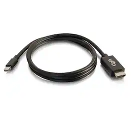C2G - Refurbished Excellent - 757120544210 54421 6-feet (1.8m) Mini DisplayPort to HDMI Adapter Cable - 1080p at 60Hz - 1x Mini DisplayPort Ma - Black