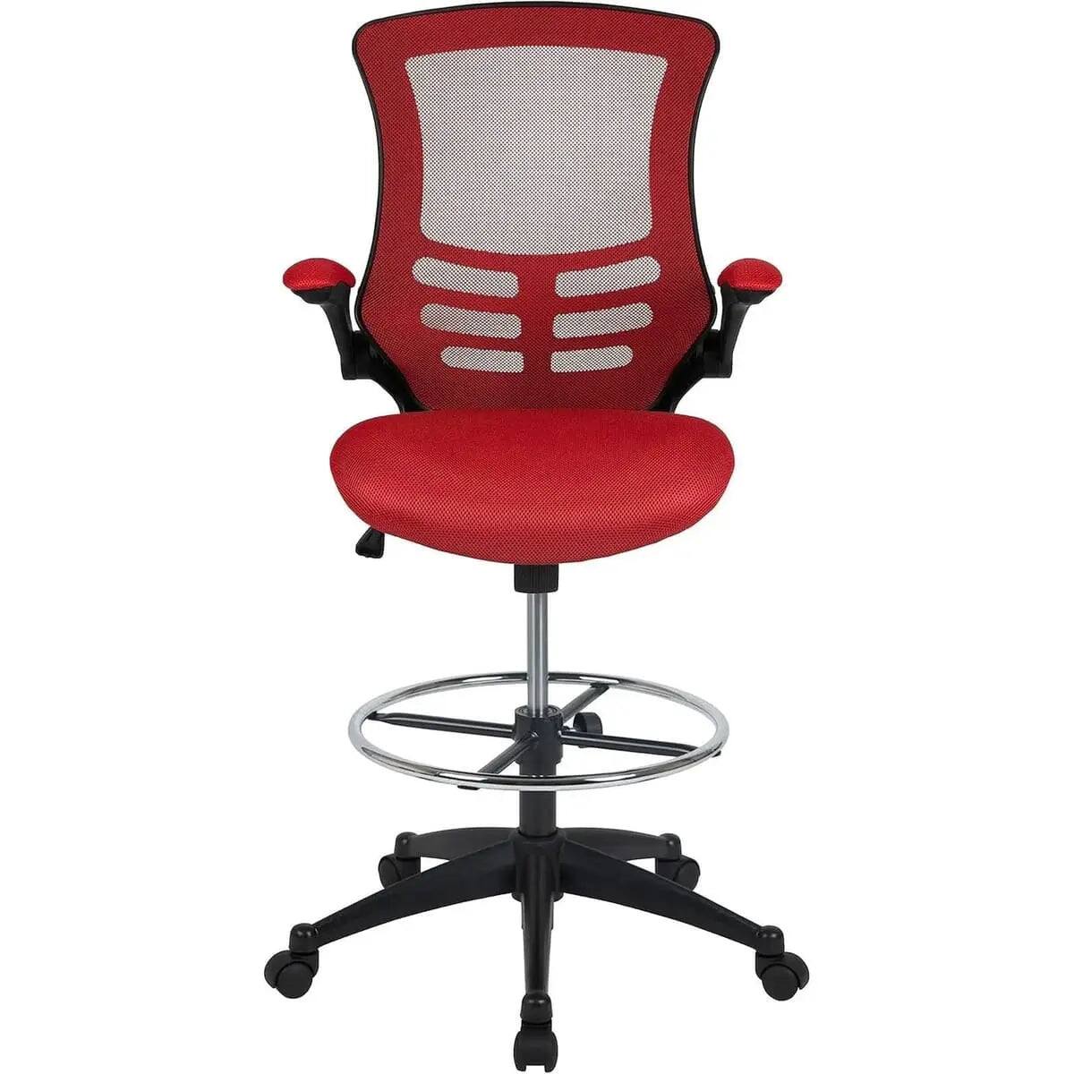 Alt View 8. Platinum-Level - Ergonomic Mesh Office Chair with Flip-Up Armrests and Adjustable Height - Black.