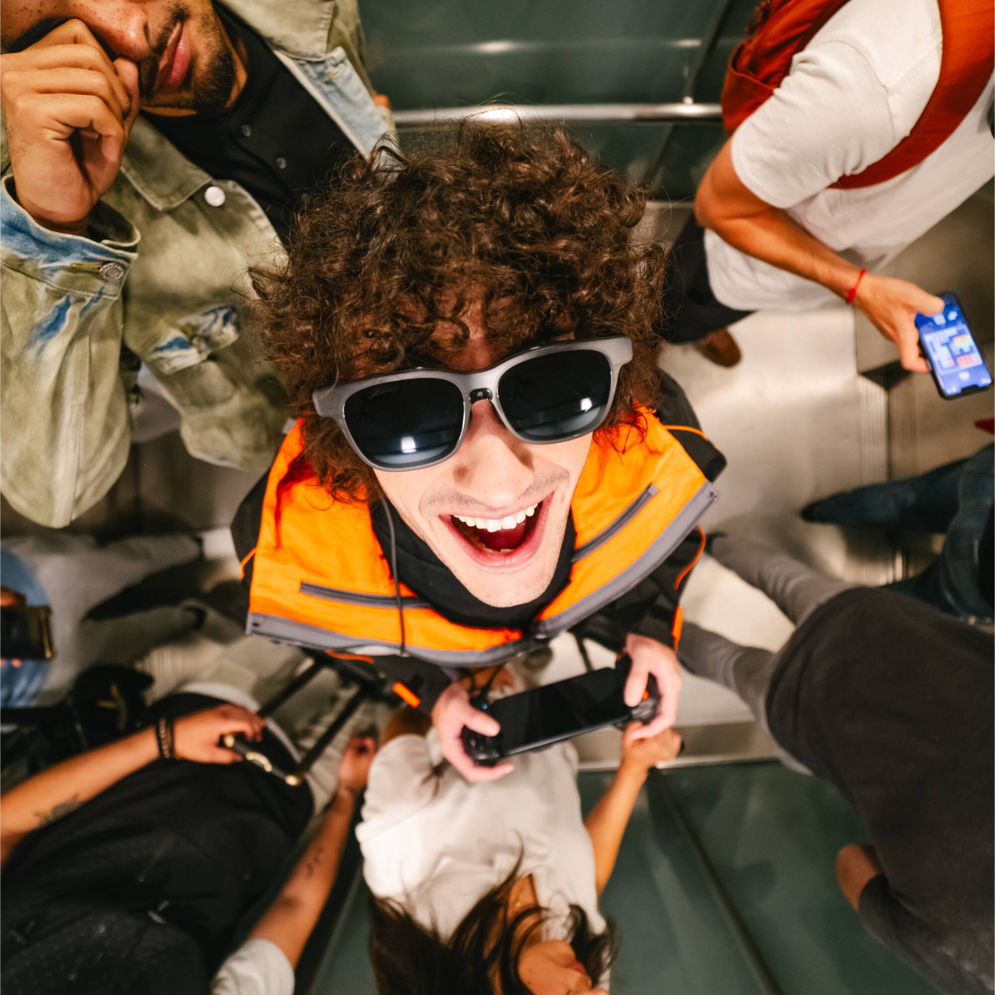 Alt View 5. VITURE - Luma Pro XR Glasses - 152 inches 1200p Ultra Sharp Display, 1000 Nits, 52 degrees FOV, Myopia Adjustments - Regular - Black.