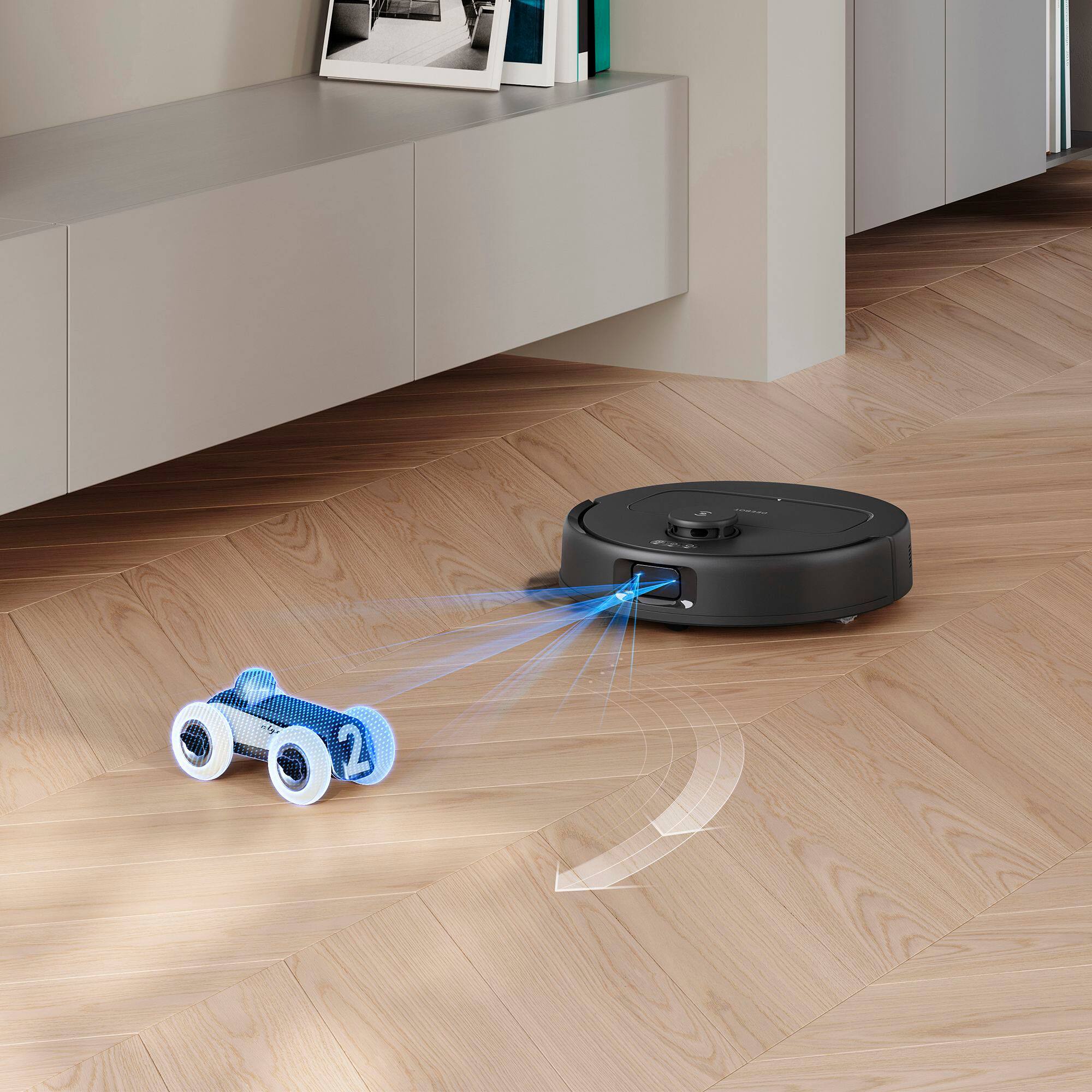 Alt View 14. ECOVACS Robotics - N30 PRO OMNI Robot Vacuum & Spinning Mop with Auto-Cleaning Station - Black.