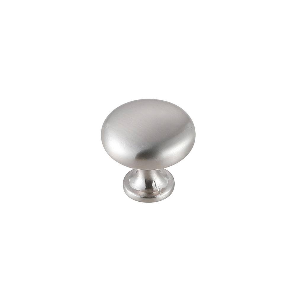 Back. Elegant Decor - Cadon 1.2" Diameter Brushed Nickel Mushroom Knob Multipack (Set of 10) - Brushed Nickel.
