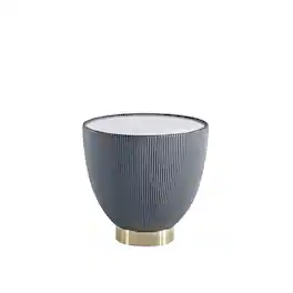 Manhattan Comfort - Anderson Modern Sintered Stone Top Upholstered End Table - Gray