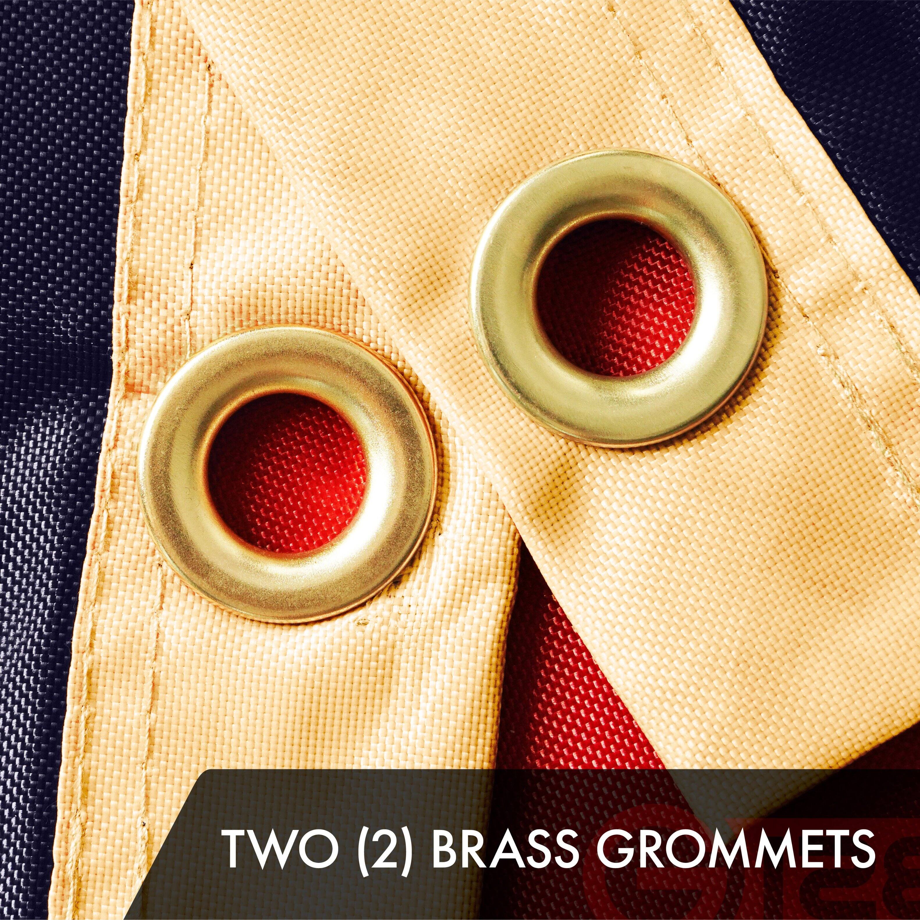 TWO (2) BRASS GROMMETS