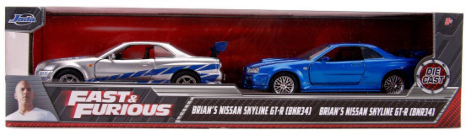 Jada 8 DIE CAST FAST & FURIOUS BRIAN'S NISSAN SKYLINE GT-R (BNR34)