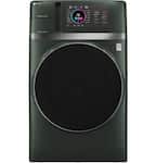 GE Profile - UltraFast 4.8 Cu. Ft. High-Efficiency Smart Front Load Washer and Electric Dryer Combo with Ventless Heat Pump - Jade Green