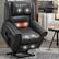 Alt View 2. Boyel Living - Power Lift Recliner Chair with Heat, Massage, Dual Motor, Infinite Positions, Faux Leather, USB, 350 LBS Capacity - Grey.
