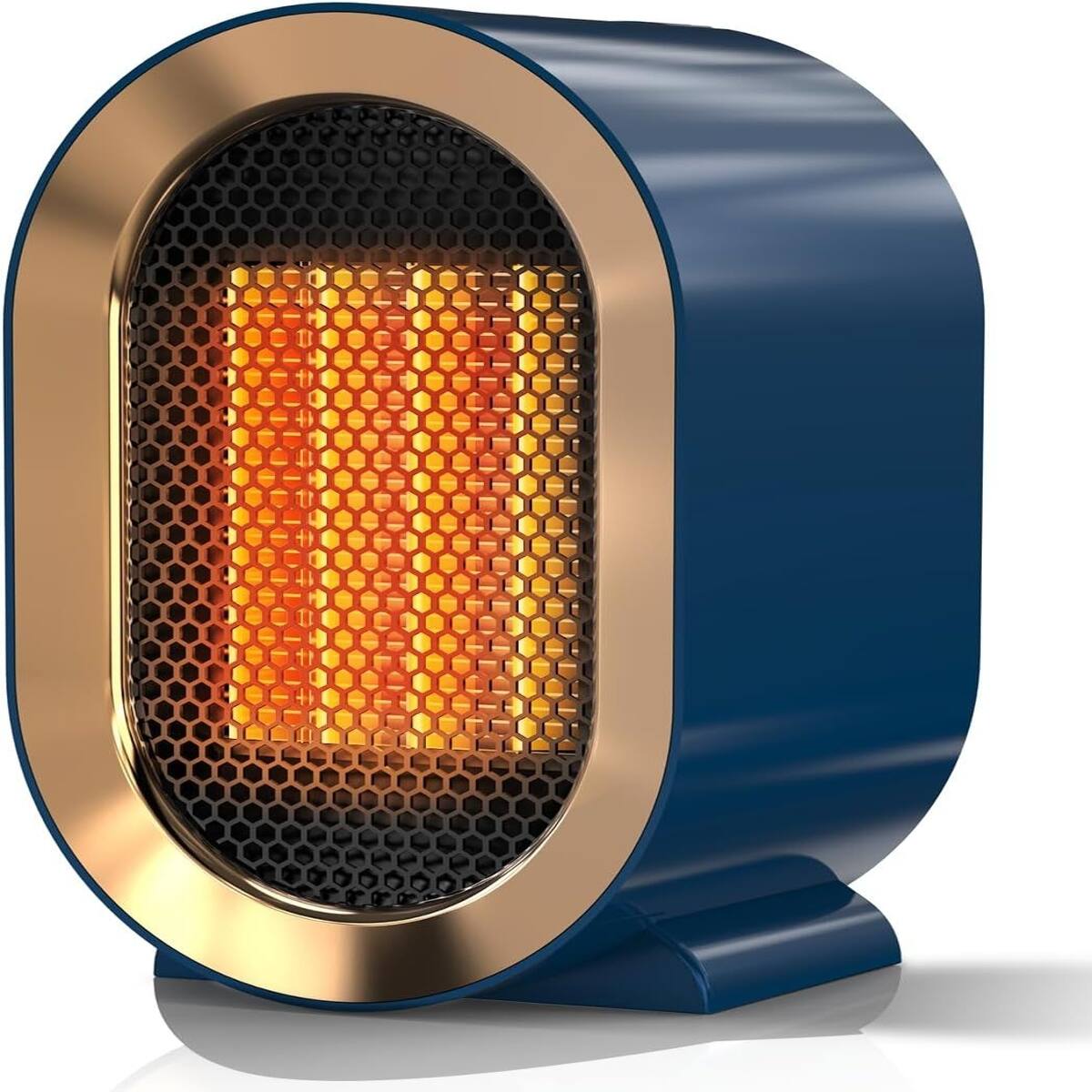 Front. Loheer - Loheer 1200 Watt Portable Space Heater, PTC Ceramic Indoor Heater with Two Heat Settings, White.