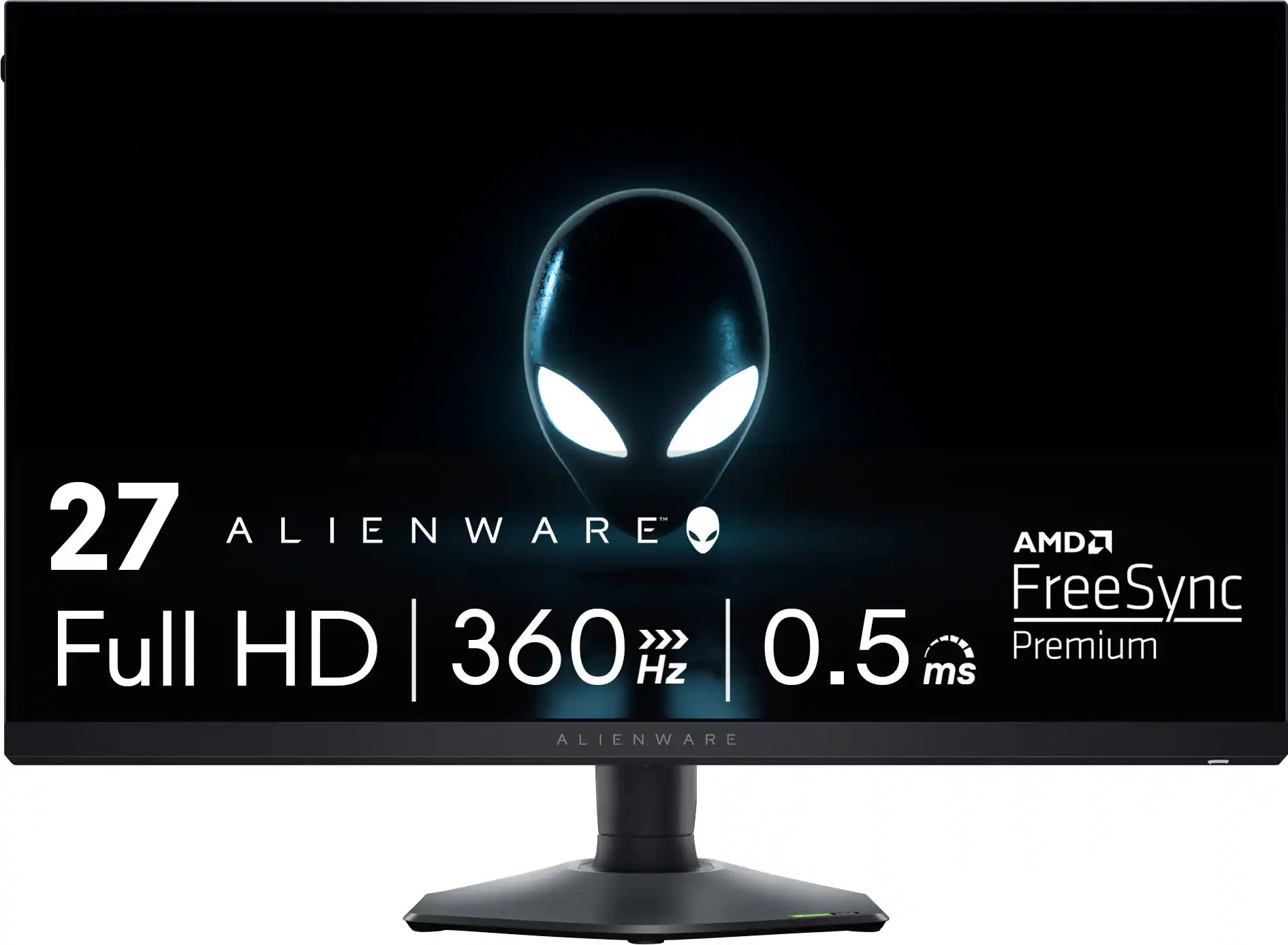 Alienware - AW2724HF 27" IPS FHD 360Hz .5-ms FreeSync Gaming Monitor (HDMI, DisplayPort) - Dark side of the Moon