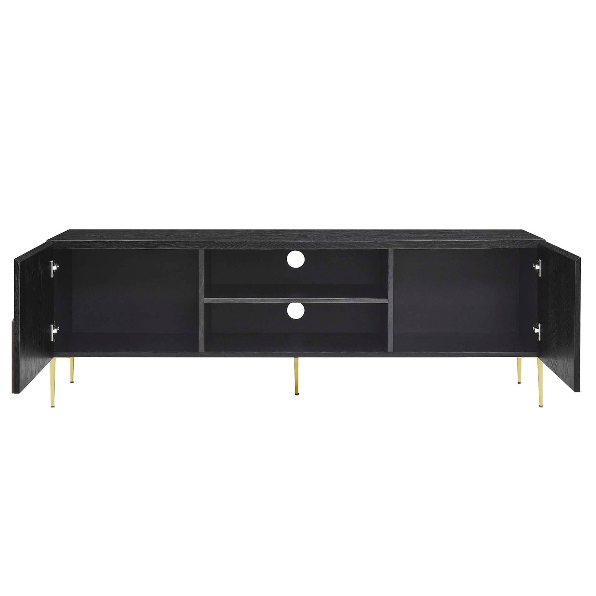 Alt View 4. Modway - Alchemist 72" TV Stand by Modway - Black Gold.