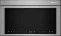 KitchenAid - 1.1 Cu. Ft. Convection Flush Built-In Over-the-Range Microwave with Air Fry Mode - Stainless Steel - Front_Zoom