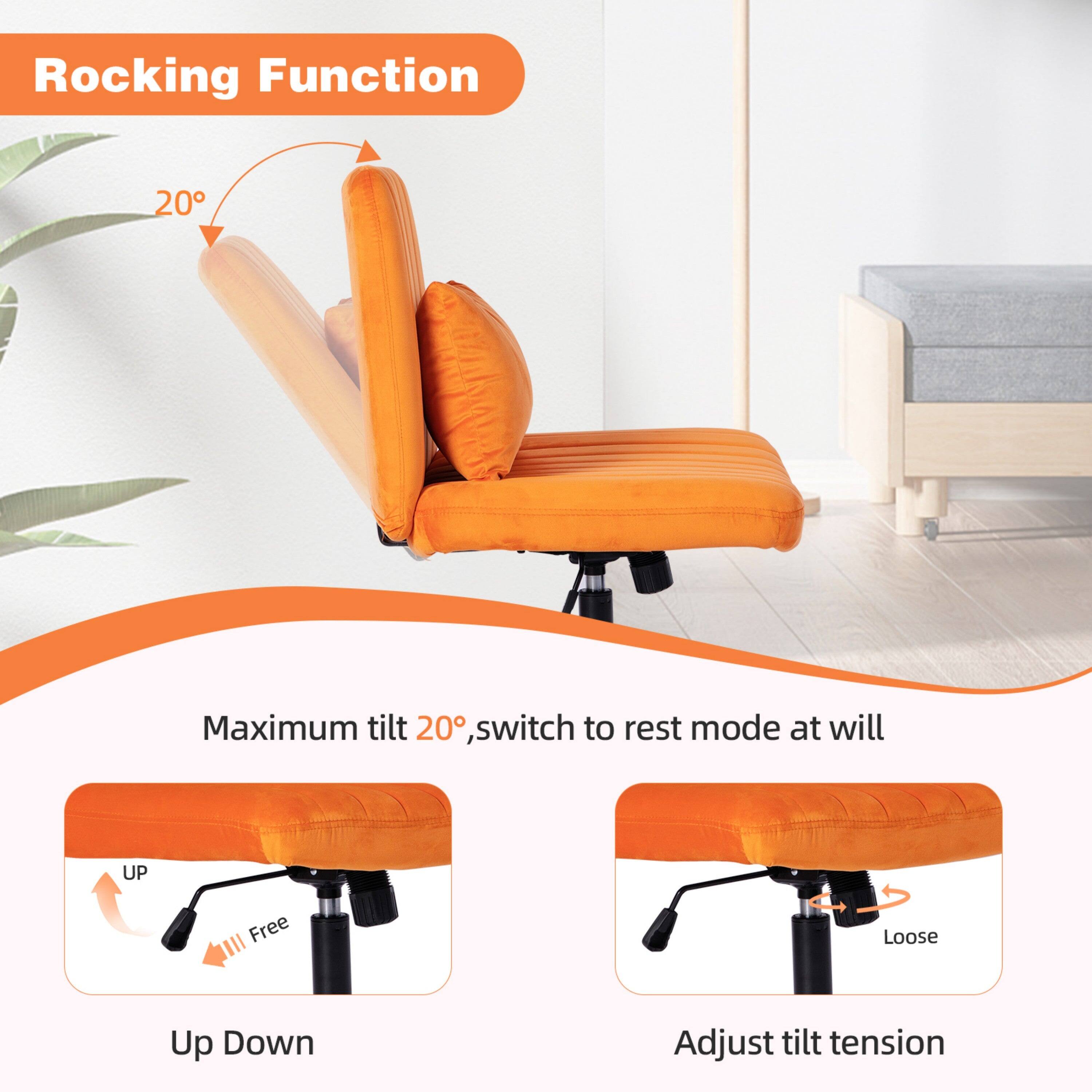 Rocking Function

Maximum tilt 20°, switch to rest mode at will

Up Down

Adjust tilt tension