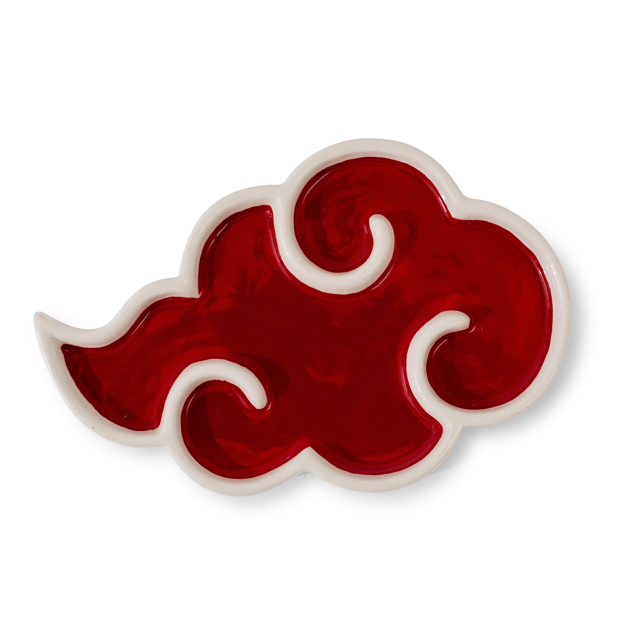 Alt View 10. Ukonic - Naruto Shippuden Akatsuki Red Cloud Ceramic Trinket Tray Dish - Red.