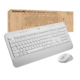 Logitech - Signature MK650 Wireless Keyboard & Mouse Combo, Logi Bolt, Bluetooth, Multi-OS, Off-White - Off White