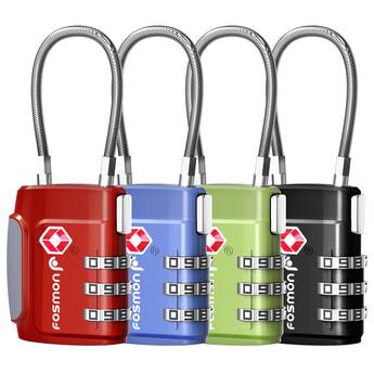 best locks reddit travel backpack ANVIL TSA Approved Luggage with Search Alert Indicator, 4-Digit Combination Suitcase Lock, Advanced TSA008 Core Heavy Duty Anti-Theft Lock for Double Zippers, Backpacks allowing you to create your own unique combination Fosmon TSA Accepted Cable Luggage