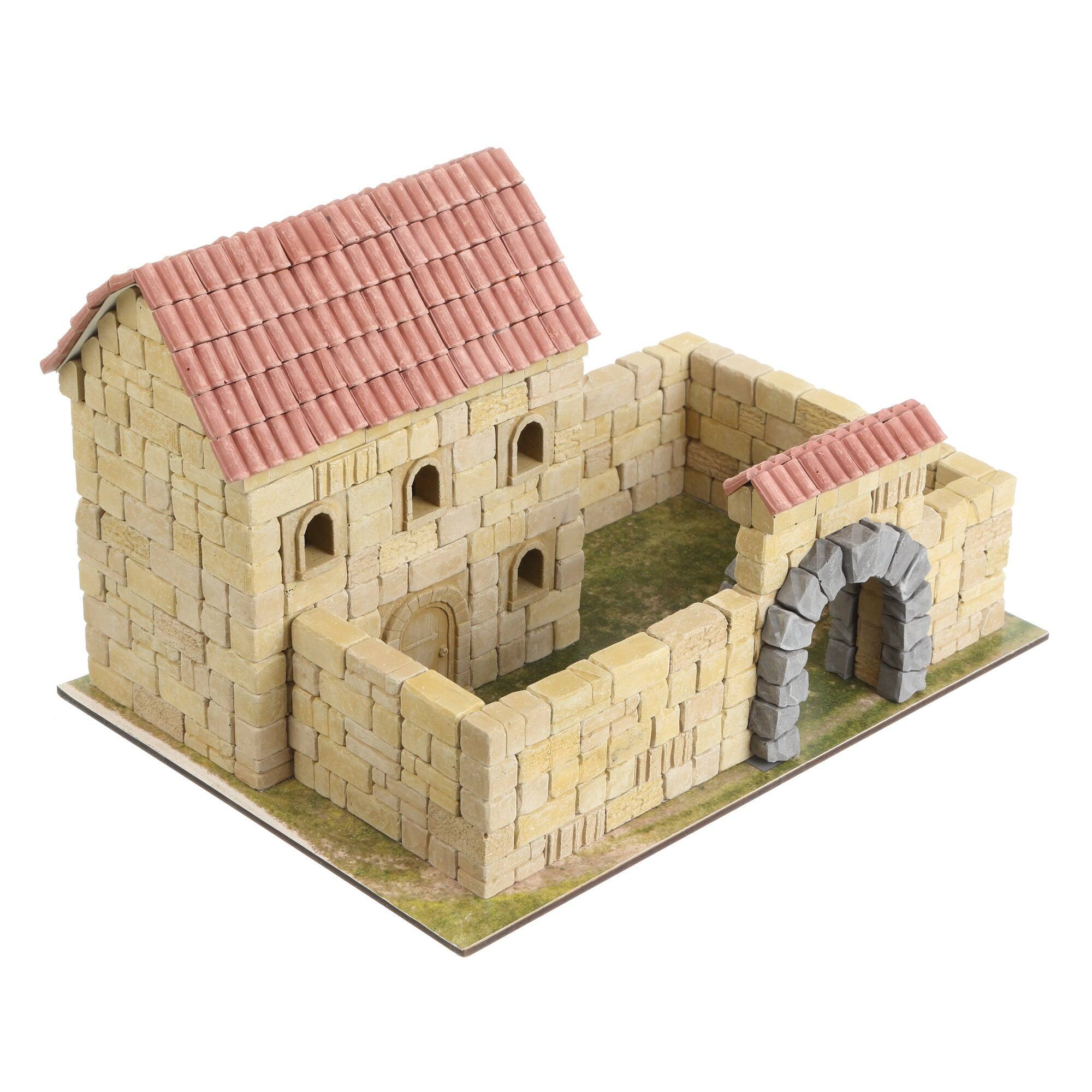 Angle. Wise Elk - French Country House Mini Brick Architecture Kit, 520 pcs - Multicolor.