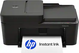 HP - DeskJet 4355 Wireless AI-Enabled All-in-One Inkjet Printer with 3 Months of Instant Ink - Black