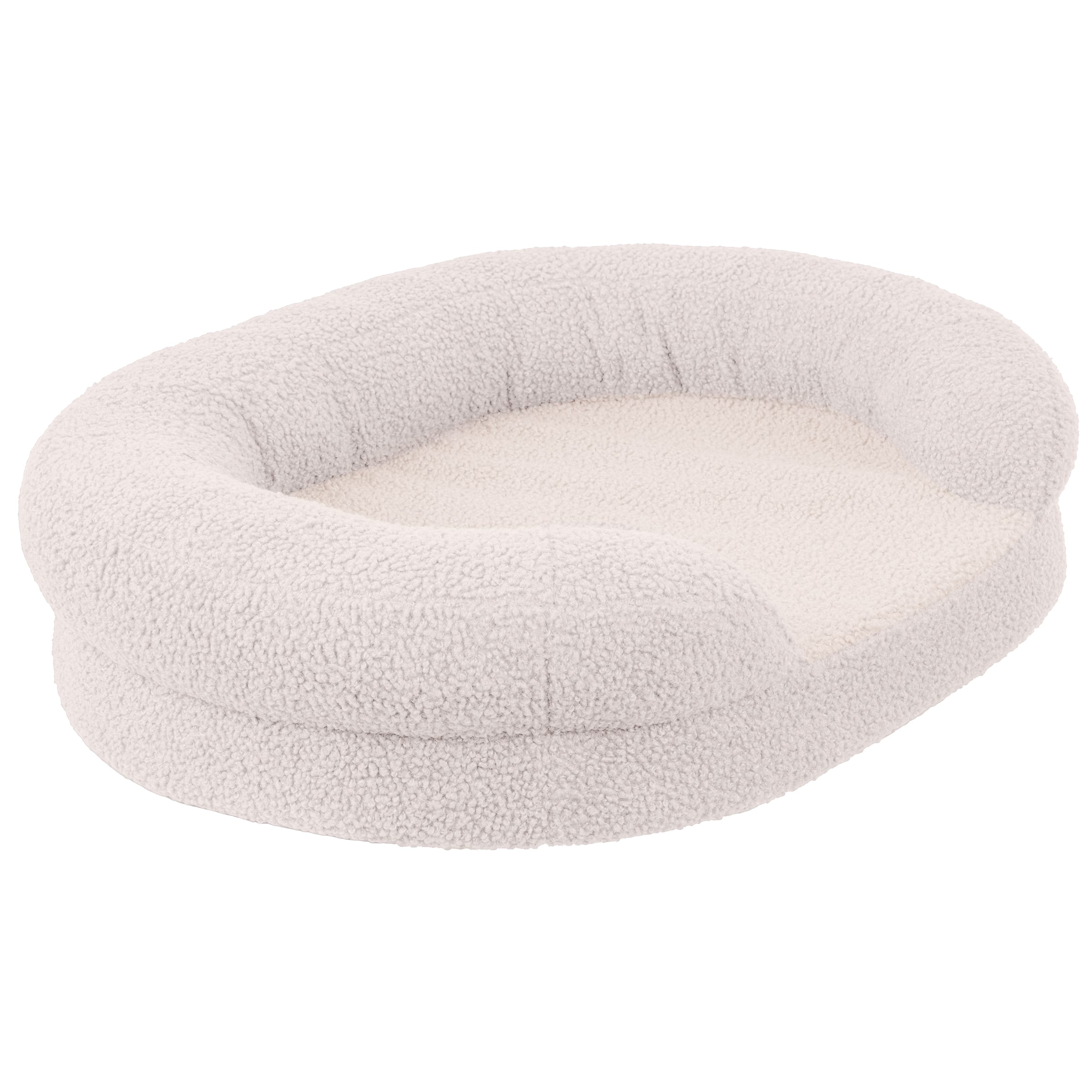 PetMaker - Orthopedic Dog Bed for Small Dogs, 29” x 22” x 6.5” - Cream