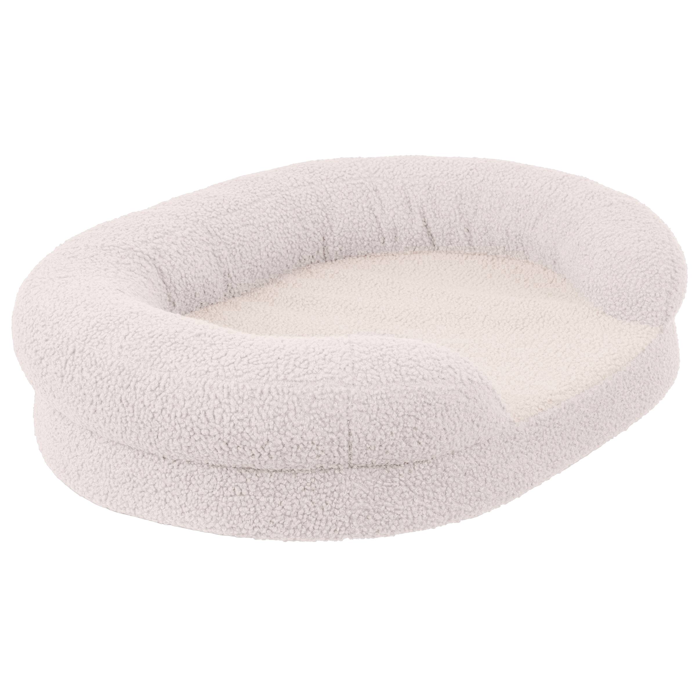 Front. PetMaker - PETMAKER Orthopedic Dog Bed for Small Dogs, Cream, 29” x 22” x 6.5” - Cream.