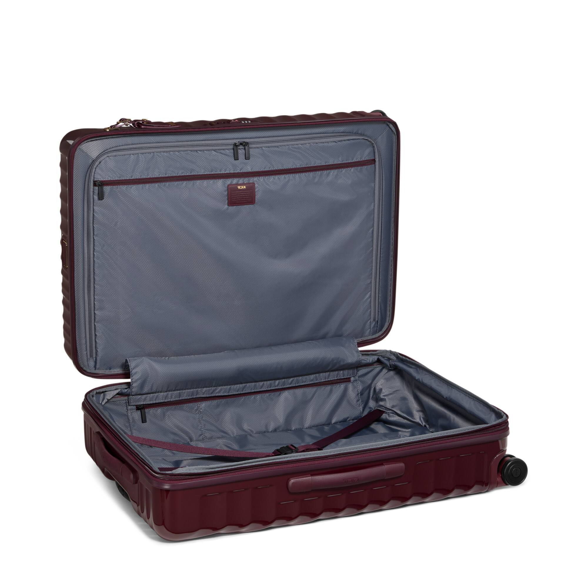 Angle. TUMI - 19 Degree Extended Trip 30" Expandable 4-Wheeled Packing Case Suitcase - Wine.