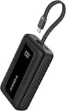 Anker - Zolo Portable charger (10K, 35W, Built-In Dual USB-C Cables) - Black