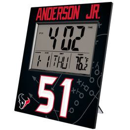 Keyscaper - Will Anderson Jr. Digital Desk & Wall Clock - Multicolor