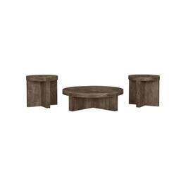 Coaster Co. of America - Kinkaid 3-piece Solid Wood Coffee and End Table Set - Brown