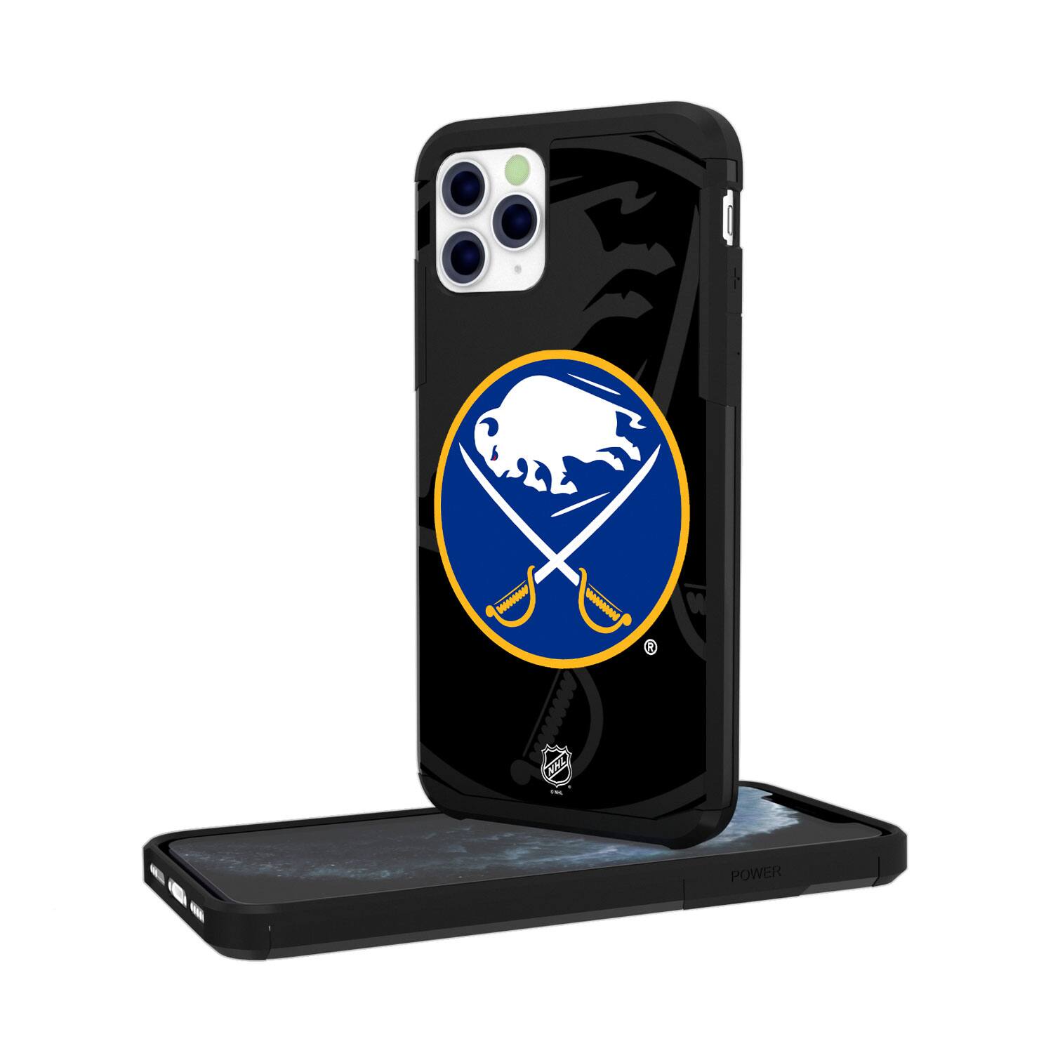 Alt View 1. Keyscaper - Buffalo Sabres iPhone Mono Tilt Rugged Case - 15 - Multicolor.