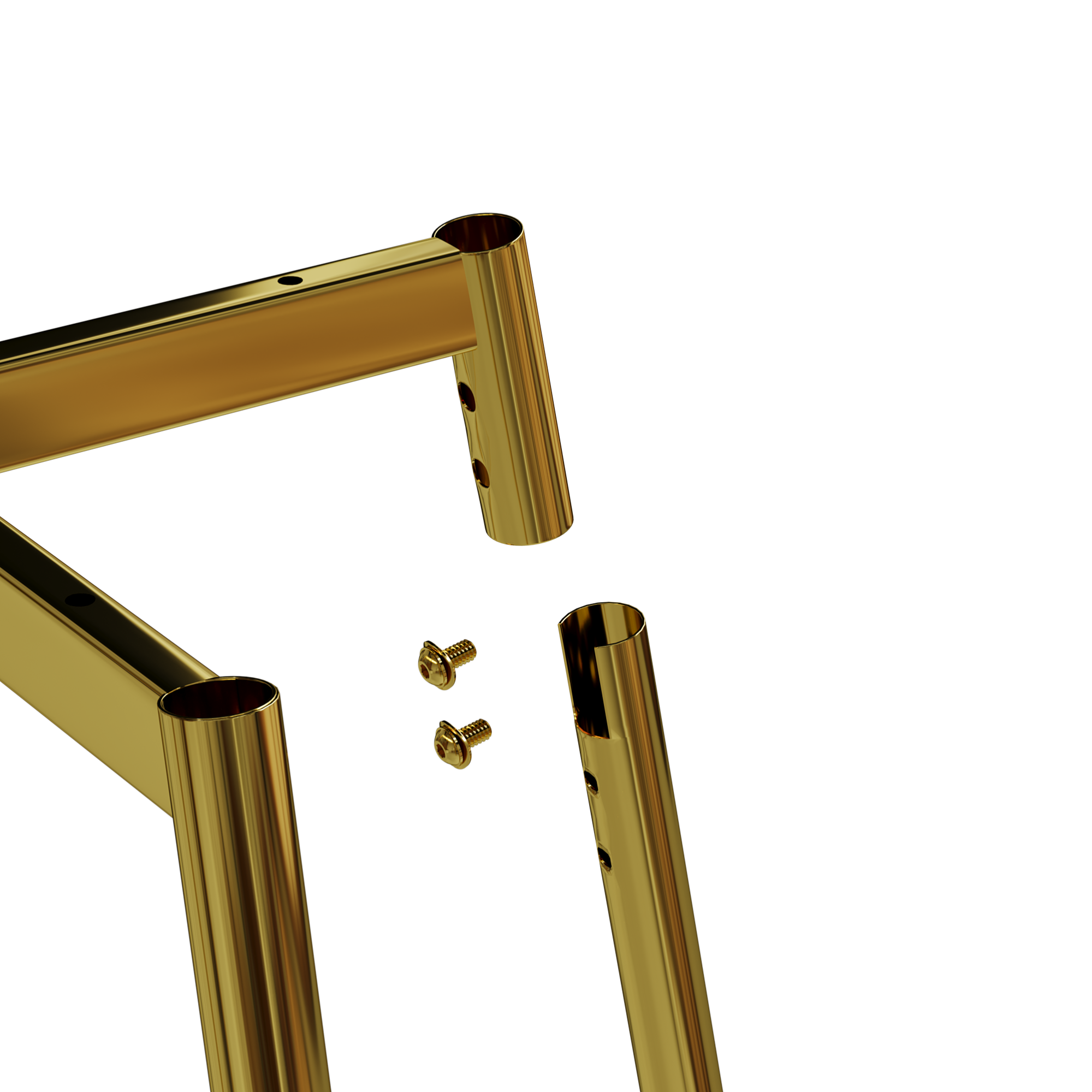 Alt View 7. GOODSILO - Set of 2 Modern Velvet Dining Chairs with Sturdy Metal Legs and Ergonomic Backrest - Green.