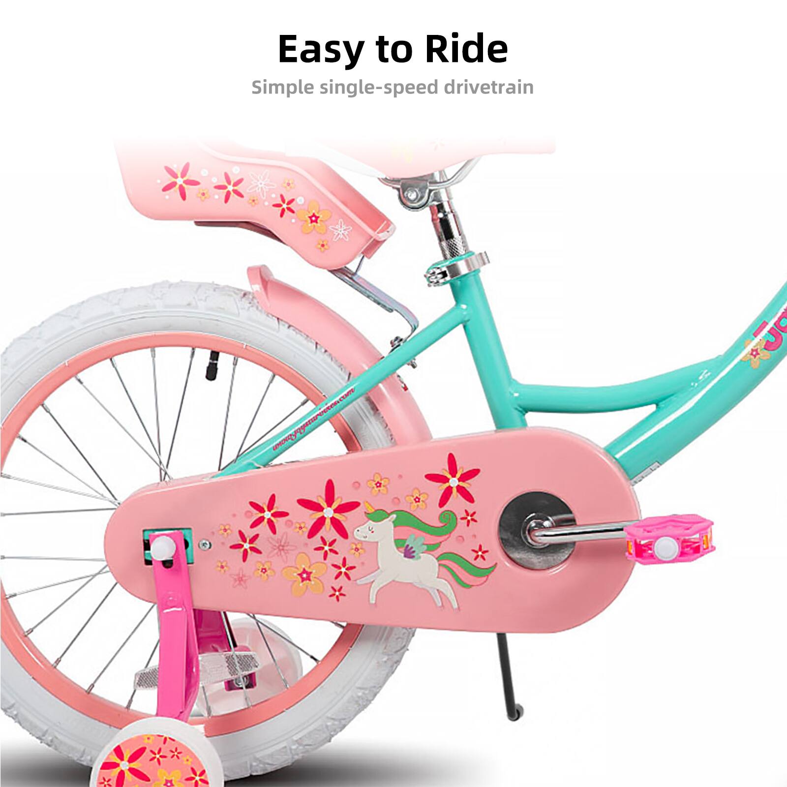 Easy to Ride  
Simple single-speed drivetrain