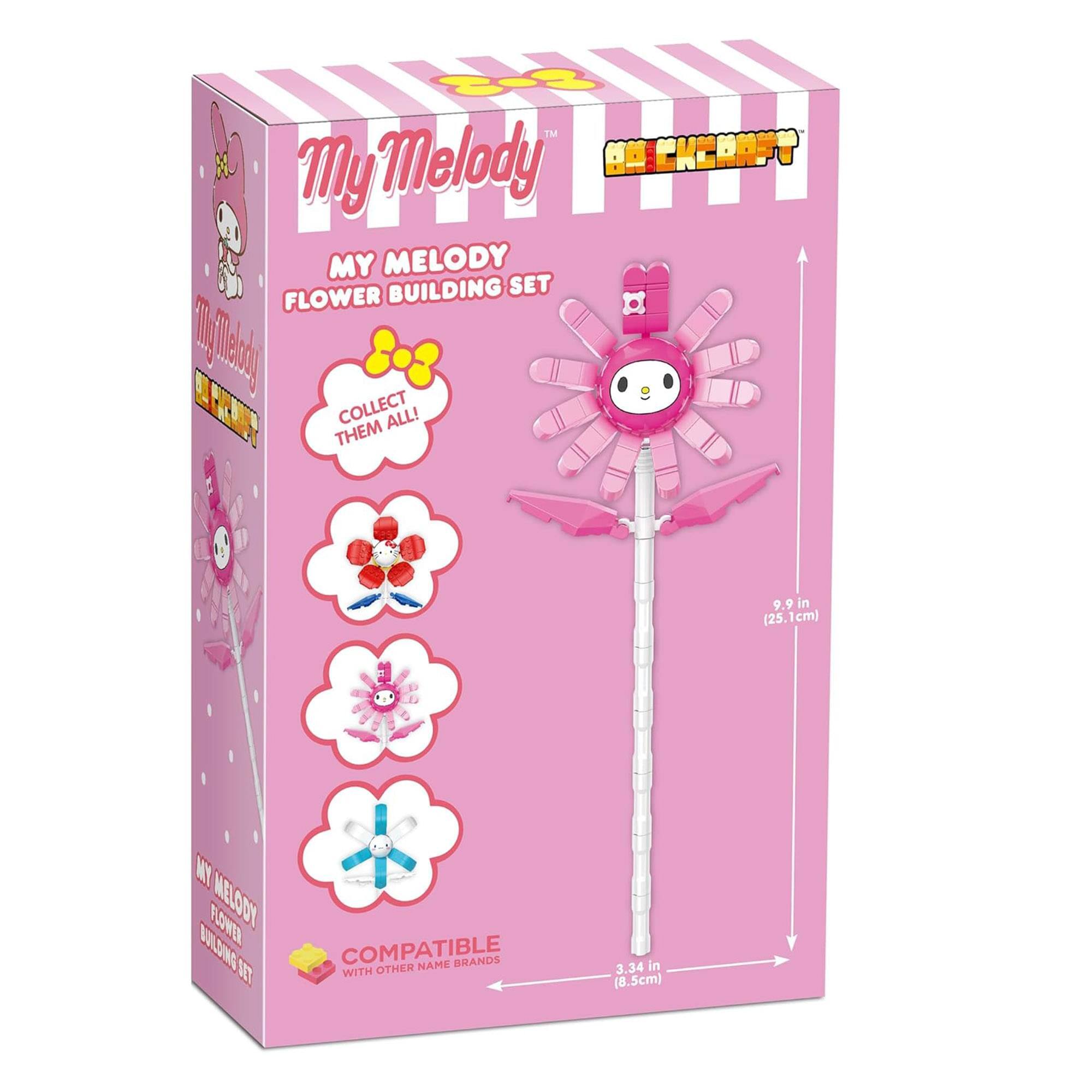 My Melody Flower Building Set

Collect Them All!

9.9 in (25.1 cm) x 3.34 in (8.5 cm)

Compatible with Other Name Brands