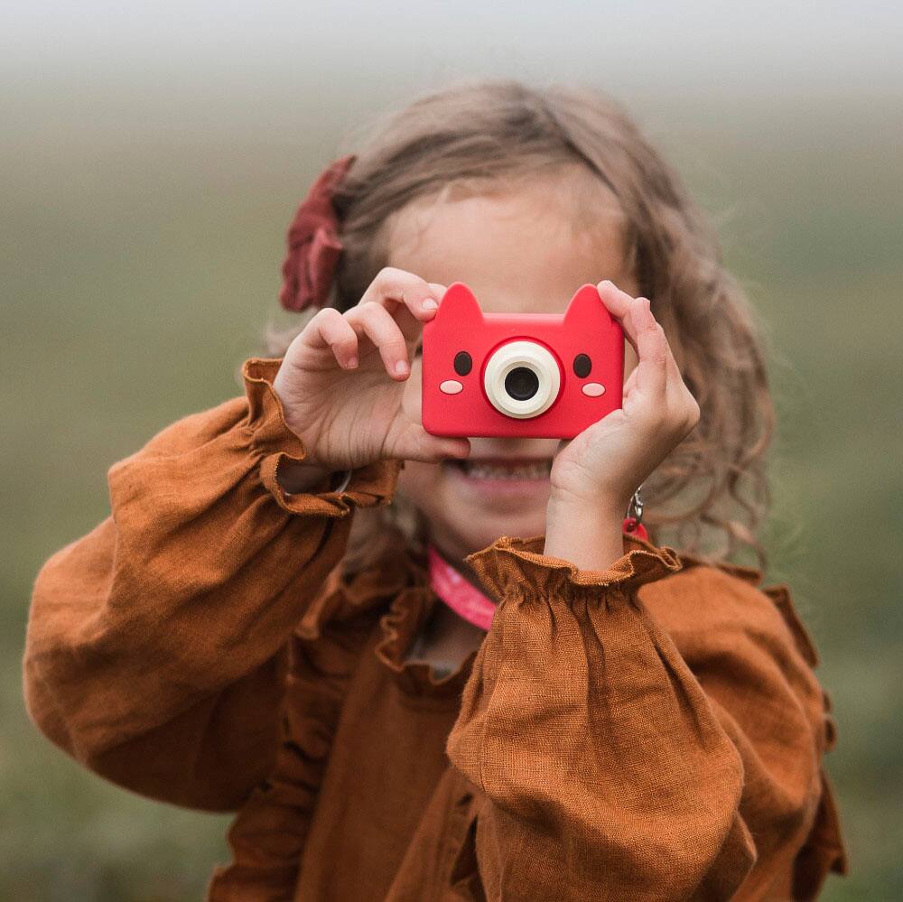 Alt View 13. Kidamento - Model C Digital Camera For Children - Red.