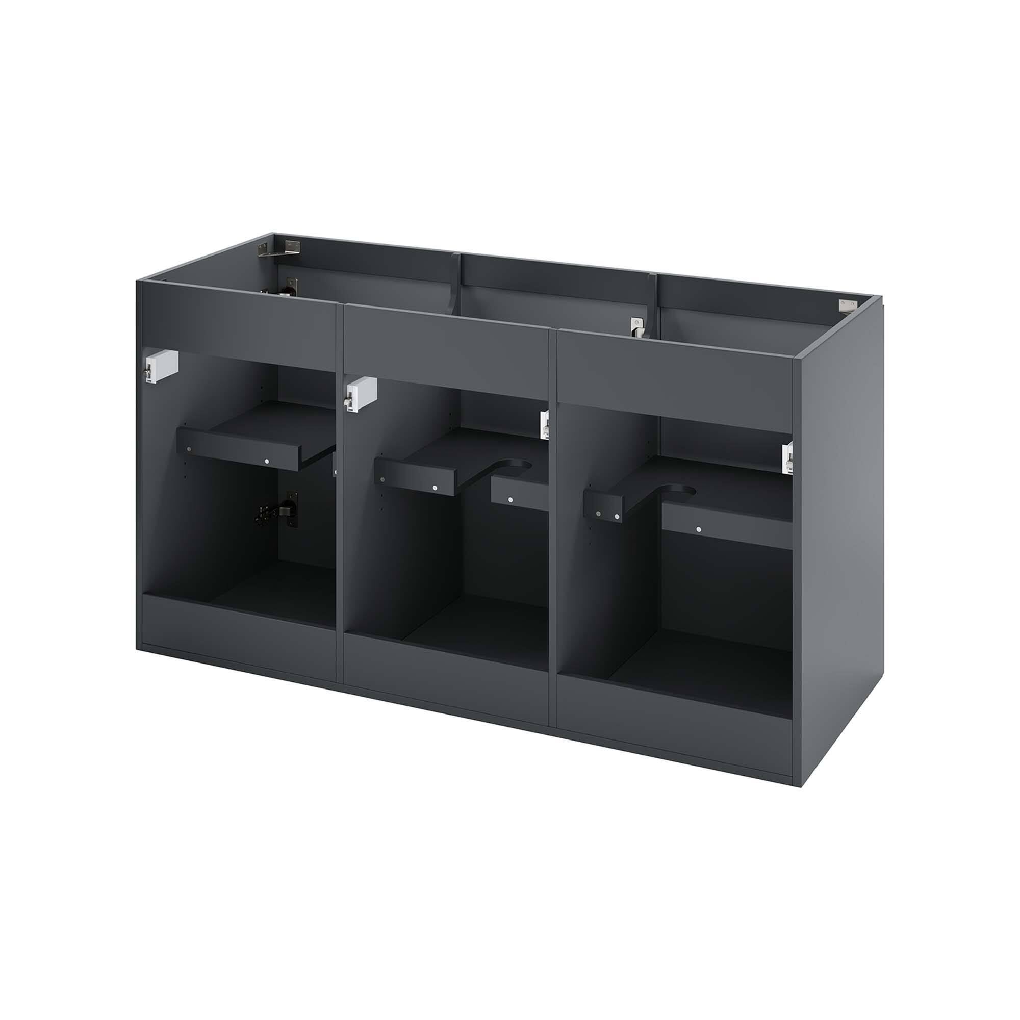 Alt View 1. Modway - Bryn Wall-Mount Bathroom Cabinet Basin Not Included - Gray.