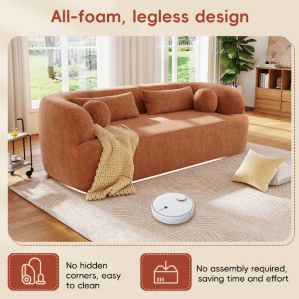 All-foam, legless design

No hidden corners, easy to clean

No assembly required, saving time and effort