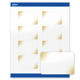 Avery - Labels, 2" x 3", Glossy Gold Blush Design - White