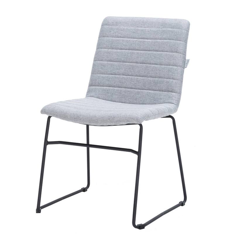 Alt View 7. LeisureMod - Zylar Office Guest Chair with PU Leather, Foam Cushion & Stainless Steel Base - Grey.