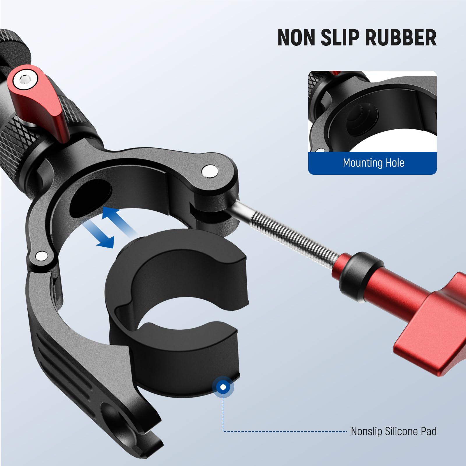 NON SLIP RUBBER  
Mounting Hole  
Nonslip Silicone Pad